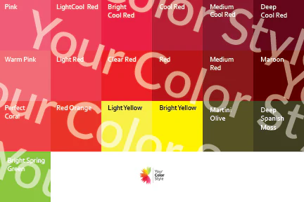 Bright Cool Deep Reds - Color Palette Prints