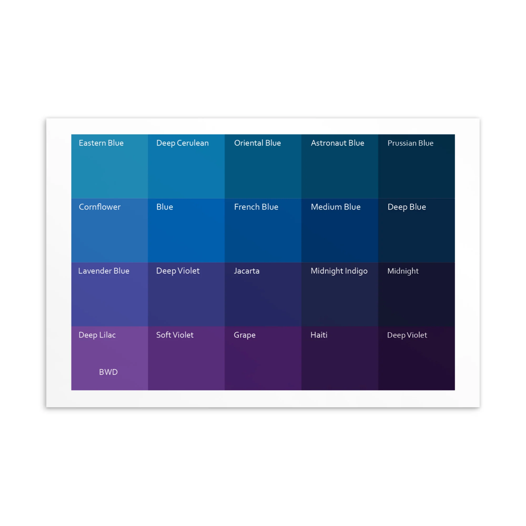Bright Warm Deep Purples - Color Palette Print - Image 2