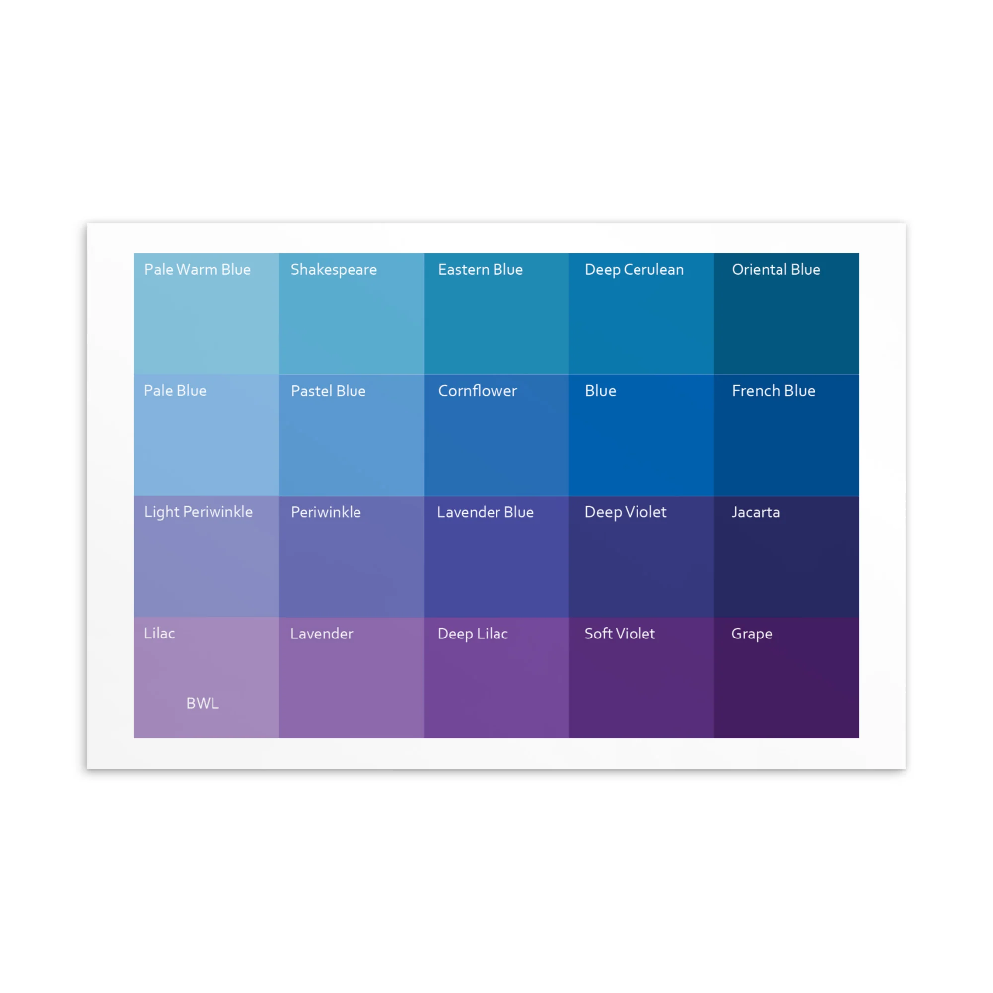 Bright Warm Light Purples - Color Palette Prints - Image 2