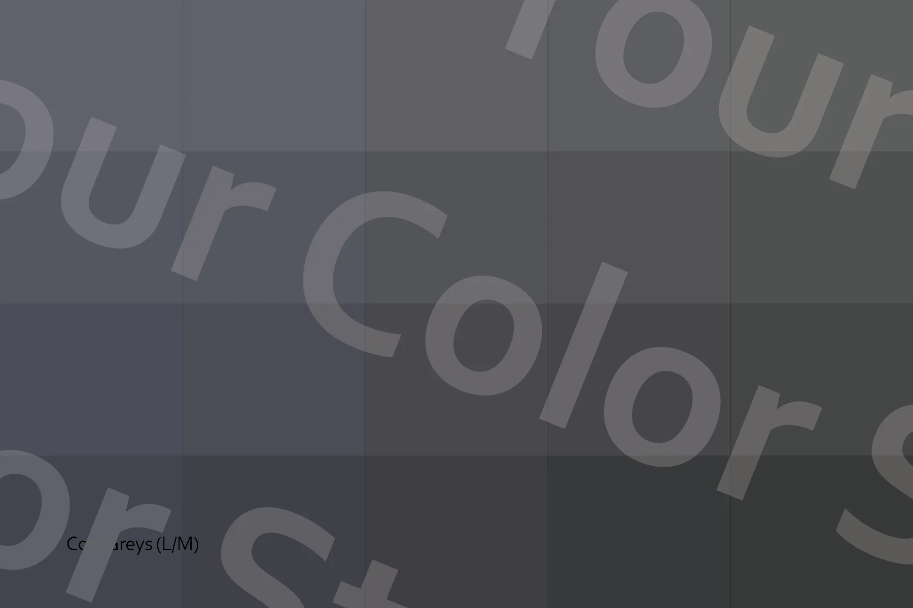 Light–Medium Cool Greys - Color Palette Postcard