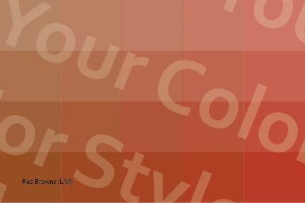 Light–Medium Red Browns - Color Palette Postcard