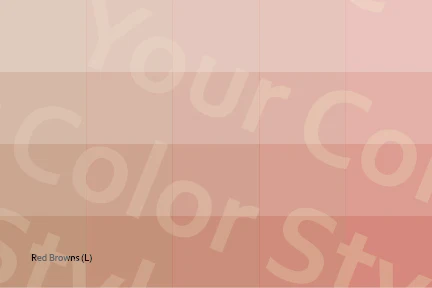 Light Red Browns - Color Palette Postcard
