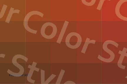Medium–Deep Red Browns - Color Palette Postcard
