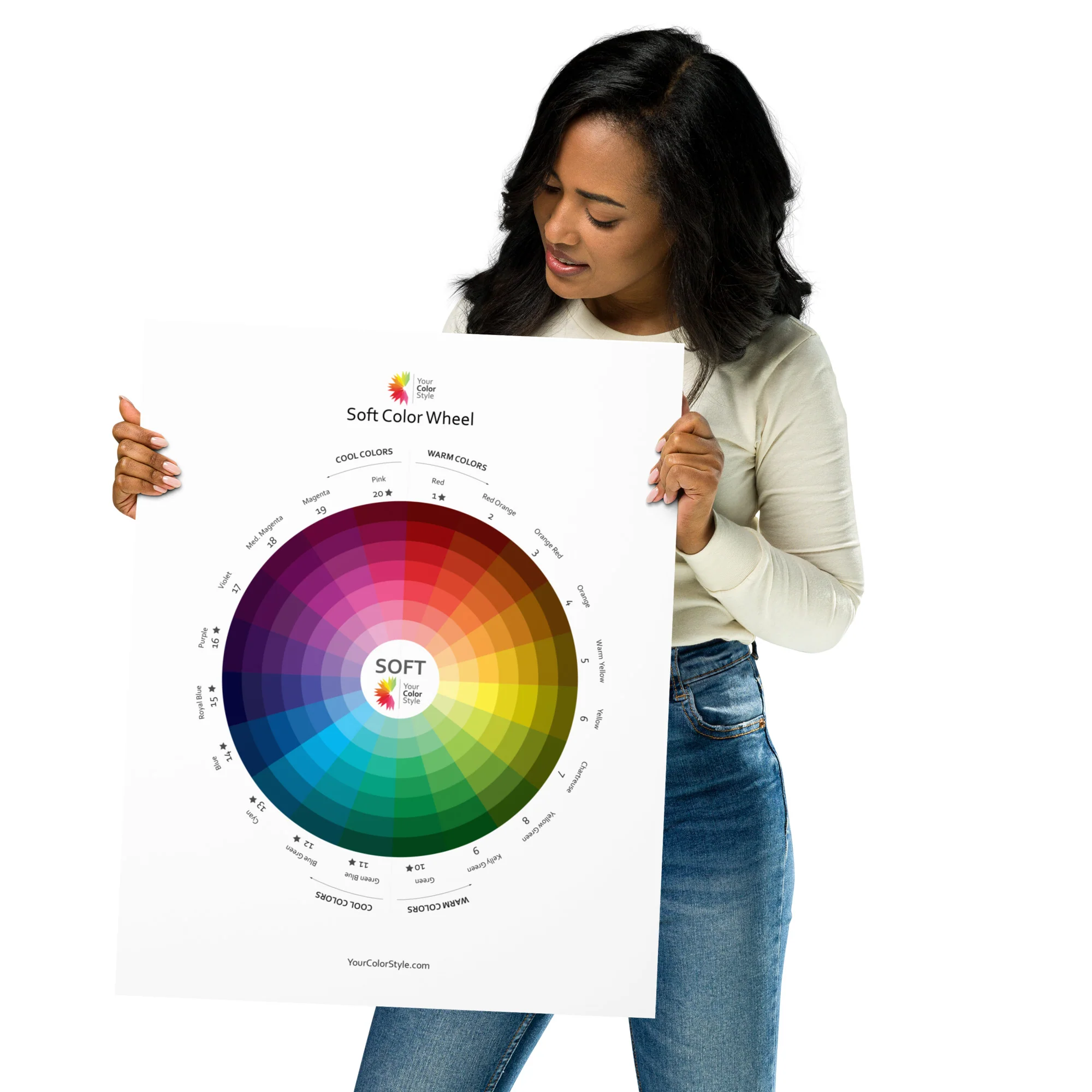 Soft Color Wheel Poster - Image 3