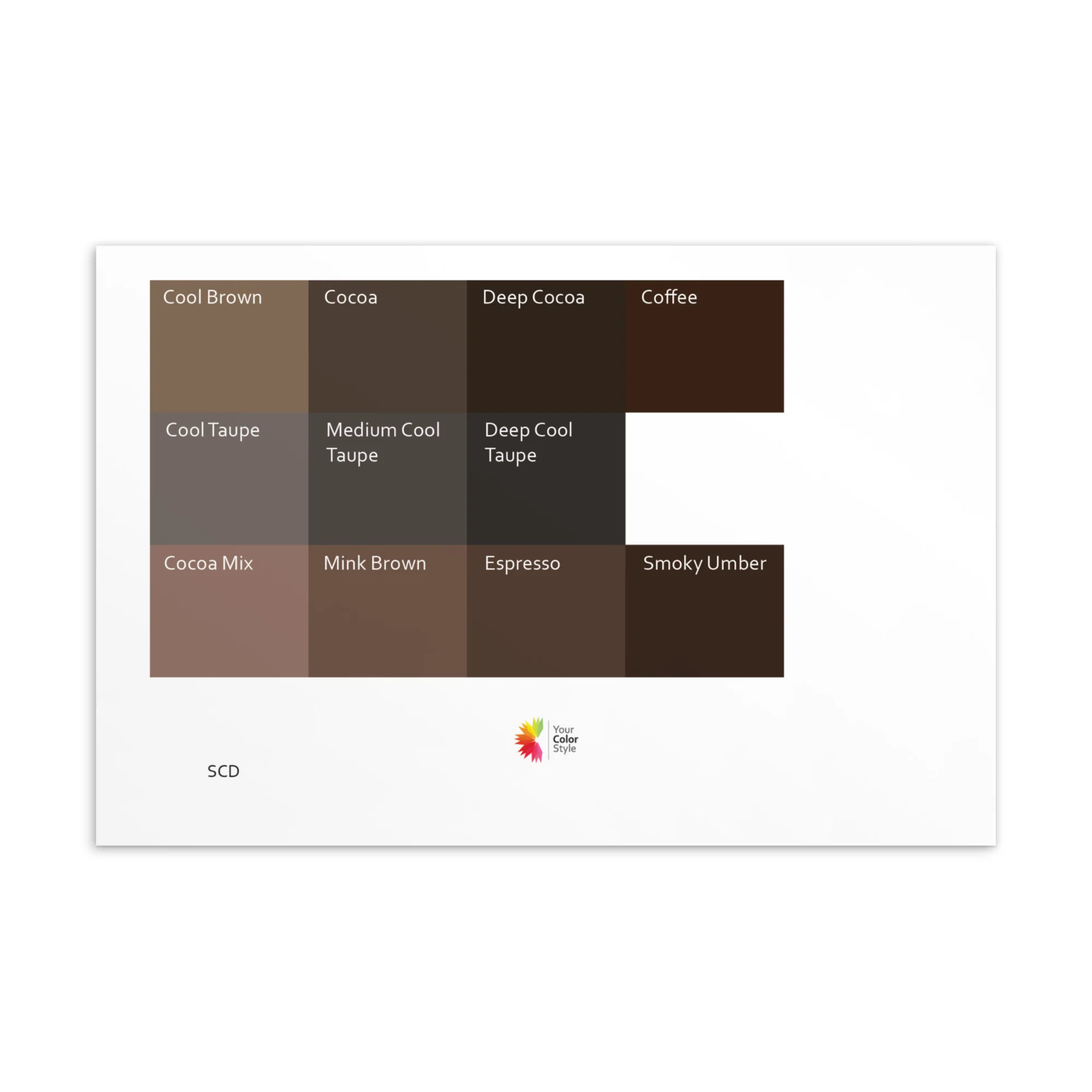 Soft Cool Deep Neutrals 2 - Color Palette Print - Image 2
