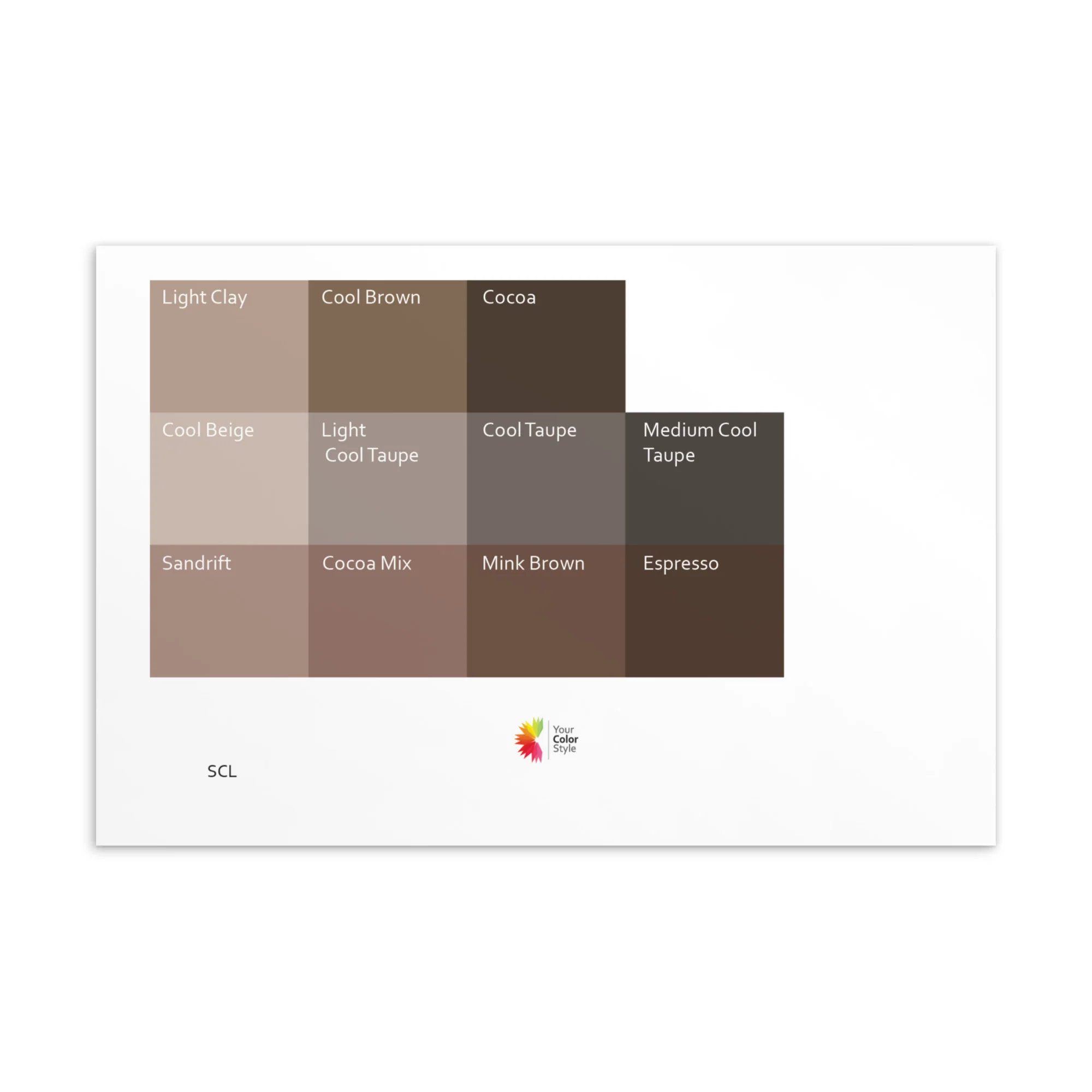 Soft Cool Light Neutrals 2 - Color Palette Print - Image 2