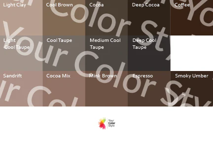 Soft Cool Medium Neutrals 2 - Color Palette Print