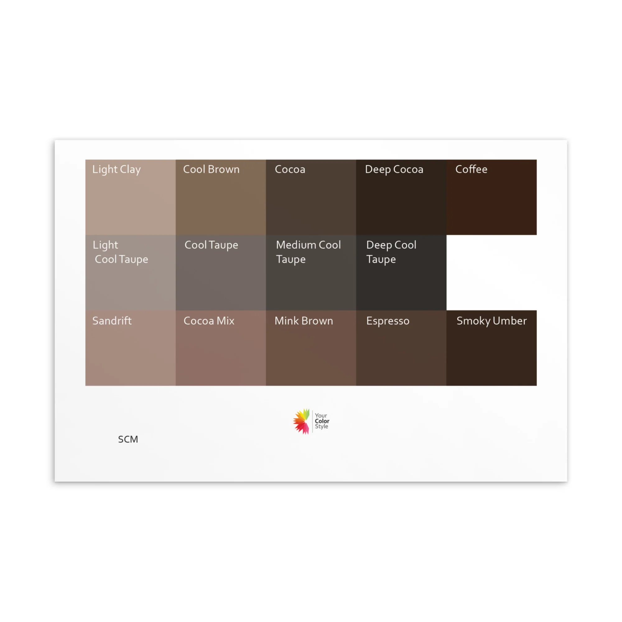 Soft Cool Medium Neutrals 2 - Color Palette Print - Image 2