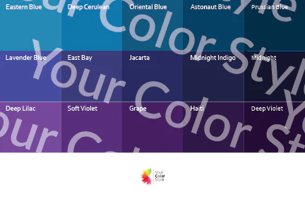 Soft Warm Deep Purples - Color Palette Print