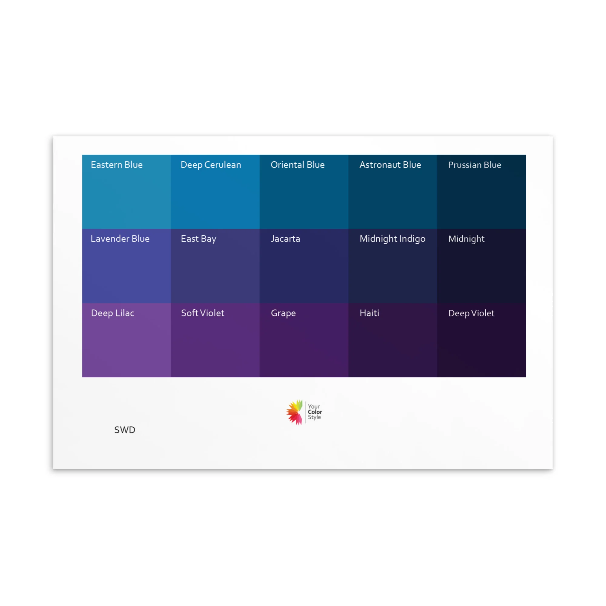 Soft Warm Deep Purples - Color Palette Print - Image 2